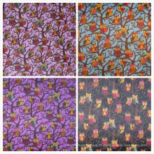 Oxford 420d 600d Ripstop Owls Printing Polyester Fabric